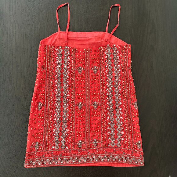 House of Harlow Red Beaded Dress - Picture 3 of 5